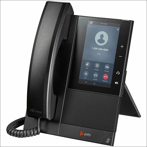 Hp 849A6AA#ABA IP Phones Poly Ccx 505 Ip Phone - Corded - Corded/cordless - Wi-fi, Bluetooth - Desktop, Wall Mountable - Blac 849a6aaaba 197497506341