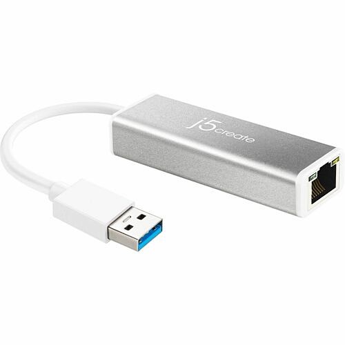 J5create JUE130 Network Cards J5create Jue130 Usb 3.0 Gigabit Ethernet Adapter - Usb 3.0 Type A - 1000 Mbit/s Data Transfer Rate - 