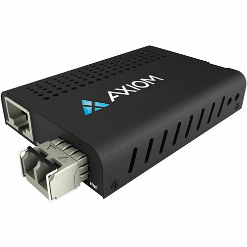 Axiom Memory AXG99356 Transceivers/Media Converters Axiom Transceiver/media Converter - 1 X Network (rj-45) - 1 X Lc Ports - Single-mode - 0.1 Mil Fiber 840177857591