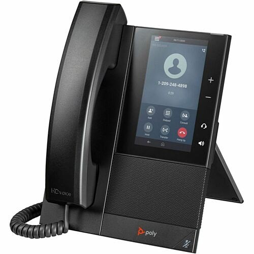 Hp 82Z82AA IP Phones Poly Ccx 505 Ip Phone - Corded - Corded/cordless - Bluetooth, Wi-fi - Desktop, Wall Mountable - Blac 197497342772