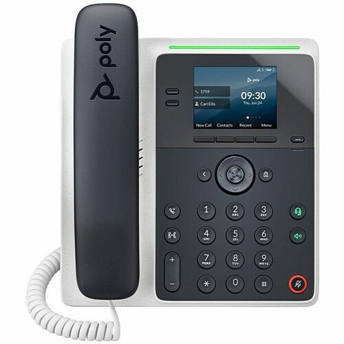 Poly 89B49AA IP Phones Poly Edge E100 Ip Phone - Corded - Corded - 3 Multiple Conferencing - Wall Mountable, Desktop, Stand 196188444566