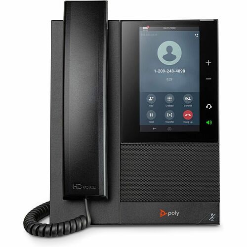 Poly 849A6AA IP Phones Poly Ccx 505 Ip Phone - Corded - Corded/cordless - Wi-fi, Bluetooth - Desktop, Wall Mountable - Blac 197497506341