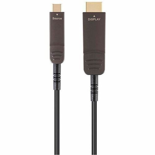Monoprice 38583 Cables Monoprice Slimrun Av Usb 3.1 Usb-c To Hdmi Video Cable 50ft 4k@60hz Fiber Optic Aoc - 50 Ft Hdmi/usb 889028127346