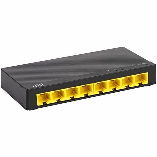 Monoprice 41713 Switches & Bridges Monoprice 8-port 10/100/1000mbps Gigabit Ethernet Unmanaged Switch - 8 Ports - Gigabit Ethernet - 10 889028159248