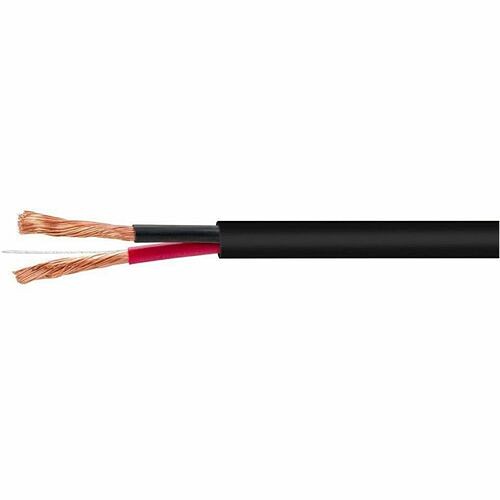 Monoprice 41374 Cables Monoprice Speaker Wire, Cl2 Rated, 2-conductor, 12awg, 500ft, Black - 500 Ft Audio Cable For Speaker 889028155738