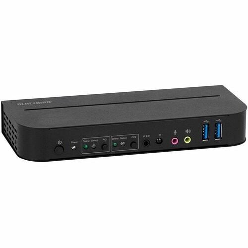 Monoprice 42645 KVM Switchboxes Monoprice Blackbird 4k60 2x1 Kvm Switch With Displayport 1.4 And Usb 3.0, Supports Hdr, Hdcp 2.2, Yc 889028168363