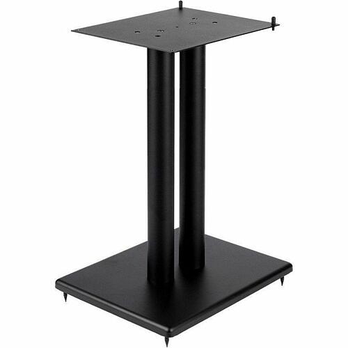 Monoprice 42836 Stands & Cabinets Monoprice Monolith 24in Steel Speaker Stand With Adjustable Top Plate (each) - 75 Lb Load Capacity - 889028170298