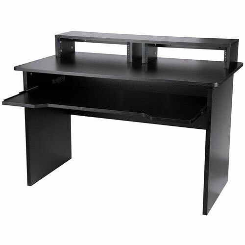 Monoprice 600039 Tables & Desks Monoprice Studio Workstation With Dual 3u Rack Bays And 61-key Keyboard Controller Tray - 2 Legs - 1 889028171189