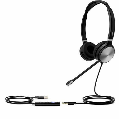 Yealink 1308062 Headsets/Earsets Yealink Uh36 Dual Headset - Microsoft Teams Certification - Stereo - Mini-phone (3.5mm), Usb Type A, 841885106919