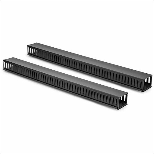 Rocstor Y10E050-B1 Cable Management Rocstor Vertical Cable Organizer With Finger Ducts - 0u - 3 Ft - Duct Panel - Black - 1 - 20u Rack H Y10e050b1 810606039966