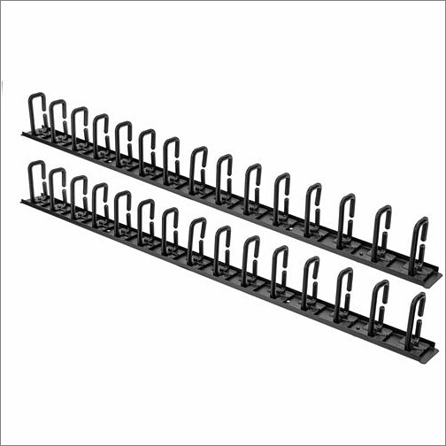 Rocstor Y10E052-B1 Cable Management Rocstor Vertical Cable Organizer With D-ring Hooks - 0u - 6 Ft. - Vertical Cable Manager - Black - 2 Y10e052b1 810606039980