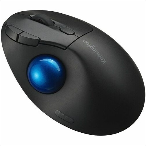 Kensington K72194WW Pointing Devices (Mice) Kensington Pro Fit Ergo Tb450 Trackball - Optical - Wireless - Bluetooth - 2.40 Ghz - Black - 1 Each 085896721949