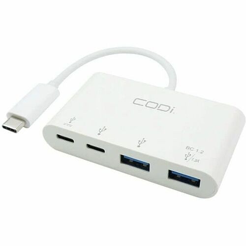 Codi A01117 USB/Firewire Adapters Codi 4-port Usb-a/usb-c Hub - Usb Type C - 640 Mb/s - 4 Usb Port(s) (a01117) 633886016362