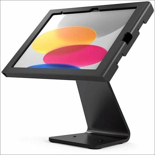 Maclocks 303B209SWLB Stands & Cabinets Ipad 10.9" 10th Gen Swell Enclosure Rotating Counter Stand - Swell 360 