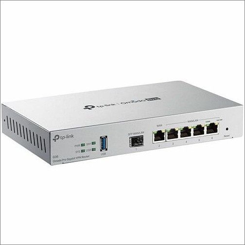 Tp Link G36 Routers & Gateways Omada Pro G36 Omada Pro Gigabit Vpn Router - 5 Ports - 4 Rj-45 Port(s) - 1 Wan Port(s) - 1 Sfp (mini 840030711473
