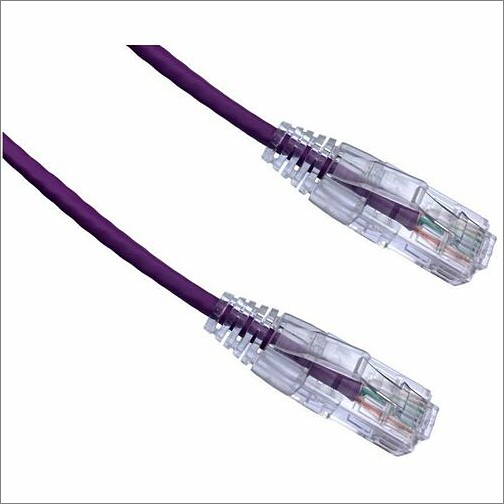 Axiom Memory AXG97775 Cables Axiom 7ft Cat6 Snagless Bendnflex Ultra-thin Patch Cable - Purple - Taa Compliant - 7 Ft Category 6  840177890956