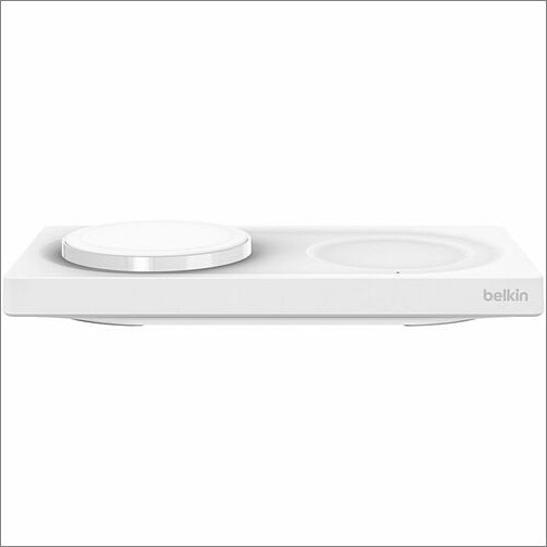 Belkin WIZ019TTWH Chargers Belkin Boostcharge Pro Magsafe 2-in-1 Charging Pad - For Iphone, Airpod, Macbook - Input Connectors: 745883856398