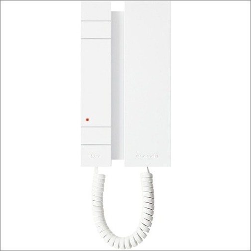Comelit 2708W/A Intercom Systems Comelit Simplebus1 Mini Door Entry Phone With Handset - Wall Mount, Desktop For Door Entry - White ( 2708wa 