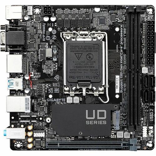 Gigabyte H610I Motherboards Gigabyte Ultra Durable H610i Gaming Desktop Motherboard - Intel H610 Chipset - Socket Lga-1700 - Min 889523037676