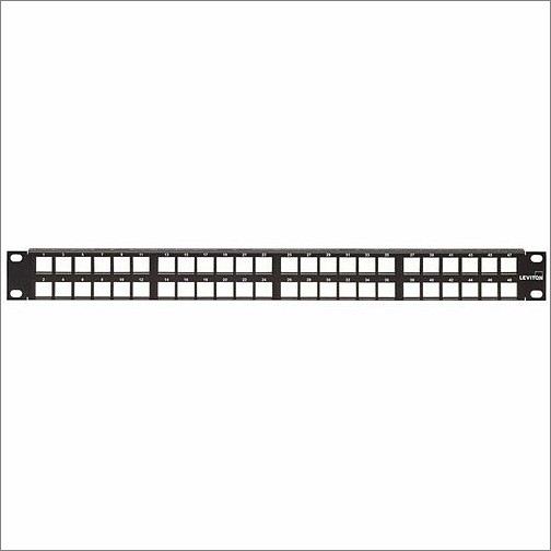 Leviton 49255-V48 Patch Panels Leviton Quickport High-density 1ru 48-port Patch Panel - 48 Port(s) - 1u High - Black - 19" Wide - R 49255v48 078477471111