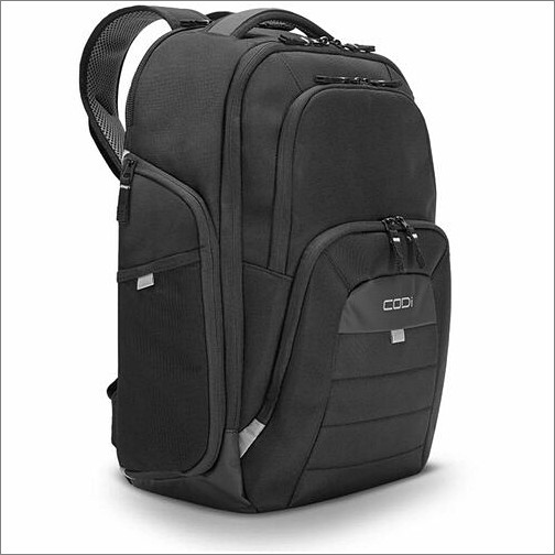 Codi FER706-4 Carrying Cases Codi Ferretti Pro Carrying Case (backpack) For 17.3" Notebook, Tablet, Water Bottle - Black - Mesh,  Fer7064 633886016287