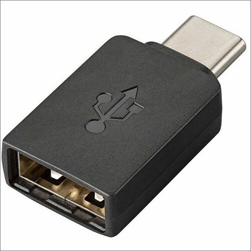 Hp 209505-01 Connector Adapters Poly Usb-a To Usb-c Adapter - 1 X Usb Type A - Female - 1 X Usb Type C - Male - Black - 1 (209505-01 20950501 017229160996