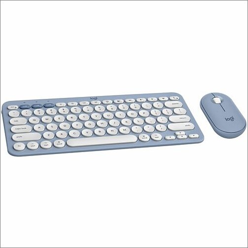 Logitech 920-012202 Keyboard & Mouse Combos Logitech Pebble 2 Combo For Mac, Wireless Keyboard And Mouse, Slim, Quiet And Portable, Bluetooth, T 920012202 097855191205