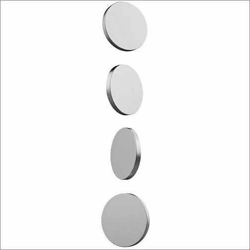 Mobile Pixels 106-1002P01 Miscellaneous Devices Mobile Pixels Laptop Magnets - 0.8" Width X 0.1" Depth X 0.8" Height - 4 / Set - Silver - Neodymium  1061002p01 850001446259