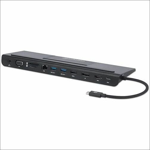 Manhattan 153478 Docking Stations Manhattan 153478 Docking Station - For Desktop Pc/monitor/notebook/keyboard/flash Drive/tablet Pc/sm 766623153478