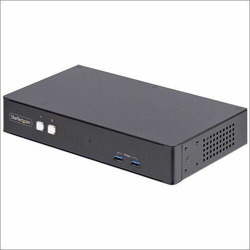 Startech P2DD46A22-KVM-SWITCH KVM Switchboxes Startech.com 2-port Dual-monitor Displayport Kvm Switch, Rs232 Serial Control, 4k 60hz, 2x Usb 5gbps P2dd46a22kvmswitch 065030900485