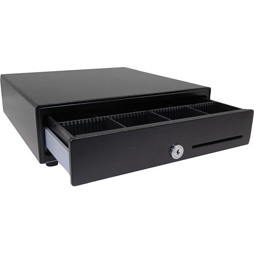 Hp 638M5AA Cash Boxes & Drawers Hp Engage One Prime Cash Drawer - Serial Port - Steel - Black - 4" Height X 13.2" Width X 13.2" Dept 