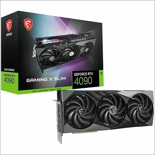 Msi G4090GXS24 Graphic Cards Geforce Rtx 4090 Gaming X Slim 24g Graphic Card 824142336687