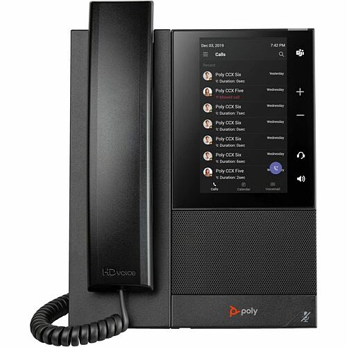 Poly 849A4AA#ABA Uncategorized Poly Ccx 500 Ip Phone - Corded - Corded/cordless - Bluetooth - Desktop, Wall Mountable - Black - Taa 849a4aaaba 0197497506327