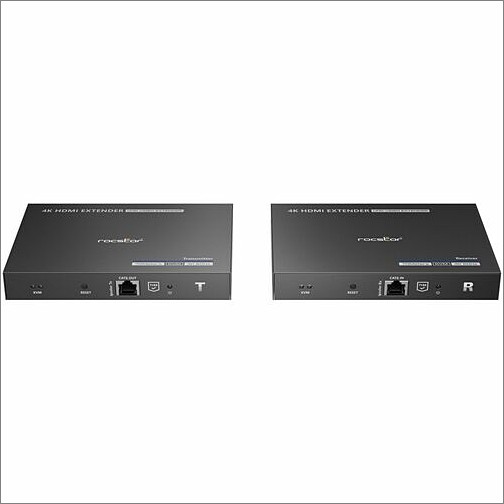 Rocstor Y10G001-B1 Video Consoles/Extenders Truereach 4k@60hz Hdmi Extender Over Cat6/cat6a/cat7 Ethernet Cable - 4k 60hz Up To 230ft (70m) - Po Y10g001b1 810136920017