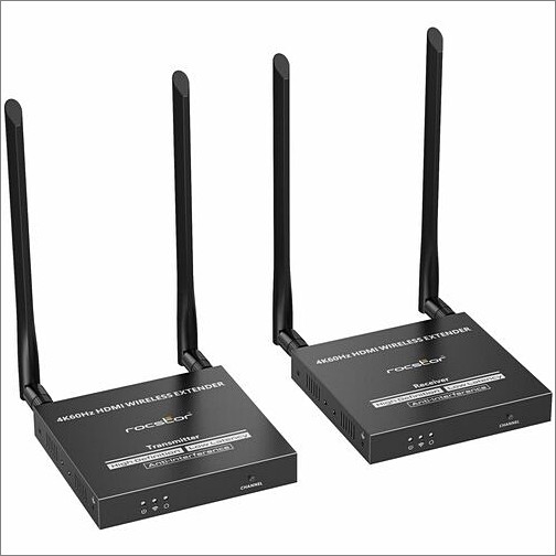 Rocstor Y10G005-B1 Video Consoles/Extenders Rocstor Truereach 4k@60hz Hdmi Over Wireless Extender - 4k 60hz Up To 164ft (50m) - Long Range - Wir Y10g005b1 810136920055