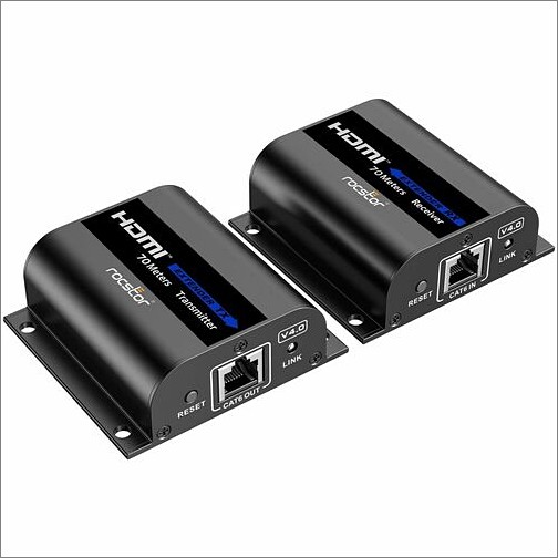 Rocstor Y10G006-B1 Cable Extenders Truereach 4k@60hz Hdmi Kvm Extender Over Cat6/cat6a/cat7 Ethernet Cable - Supports Usb Kvm (keyboard Y10g006b1 810136920062