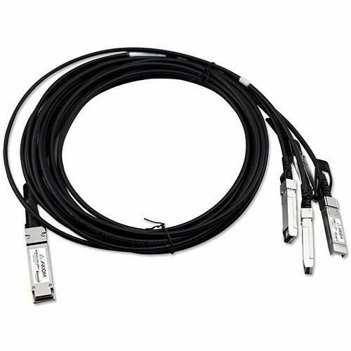 Axiom Memory 721064-B21-AX Cables Axiom 40gbase-cr4 Qsfp+ To 4 10gbase-cu Sfp+ Passive Dac Cable Hp 3m - 9.84 Ft Twinaxial Network Cab 721064b21ax 840177899386