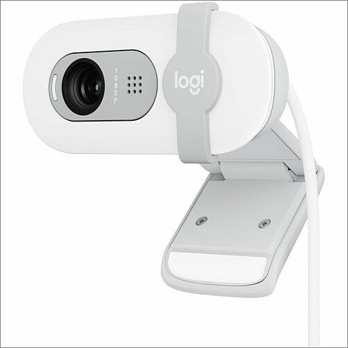 Logitech 960-001616 WebCams Logitech Brio 100 Webcam - 2 Megapixel - Off White - Usb Type A - 1 Pack(s) - 1920 X 1080 Video - Fi 960001616 097855188618