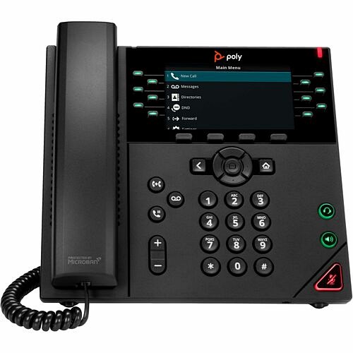 Hp 8B1L7AA IP Phones Poly Vvx 450 Ip Phone - Corded - Corded - 3 Multiple Conferencing - Desktop, Wall Mountable - Black  