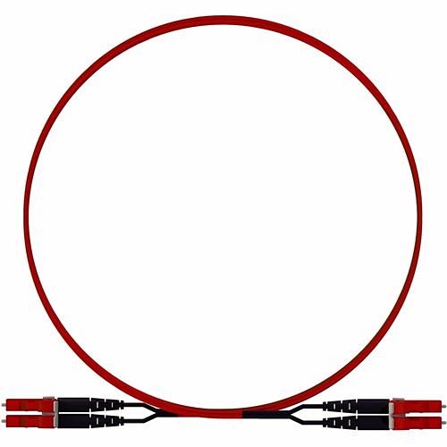 Panduit FS2EPKBKBNBM005 Cables Panduit Om4+ 2f 1.6mm Pc Ofnp Lc Key B / Lc Key B Std Polarity Ult Il Rd Jacket 5m - 16.40 Ft Fiber  