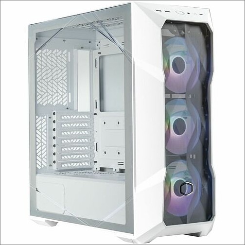 Cooler Master TD500V2-WGNN-S00 Computer Cases Cooler Master Masterbox Td500 Mesh V2 - Mid-tower - White - Steel, Mesh, Plastic, Tempered Glass - 3 Td500v2wgnns00 884102107672