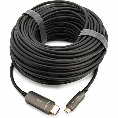 Kramer Electronics CP-AOCU/CH-50 Cables Kramer Active Optical 4k Usb Type C (m) To Hdmi (m) - Plenum Rated - 50 Ft Hybrid Fiber Optic A/v Ca Cpaocuch50 