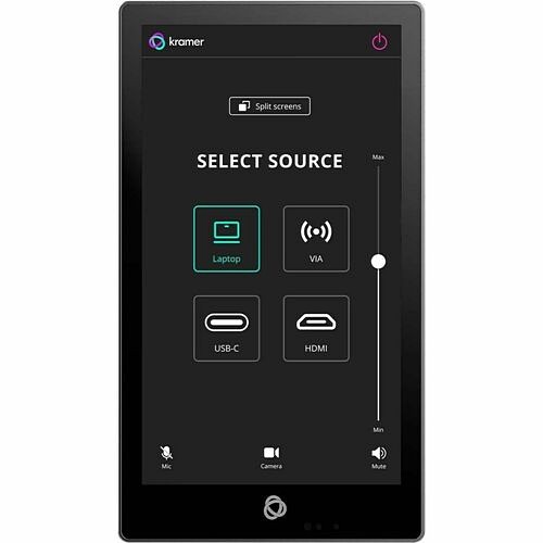 Kramer Electronics KT-205WM A/V Control Panels Kramer 5.5 Inch Wall Mounted Poe Touch Panel - Wired/wireless (kt-205wm) Kt205wm 