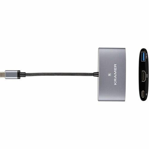 Kramer Electronics KDOCK-1 Docking Stations Kramer Usb-c Hub Multiport Adapter - For Notebook, Smartphone, Tablet - Charging Capability - Usb Ty Kdock1 