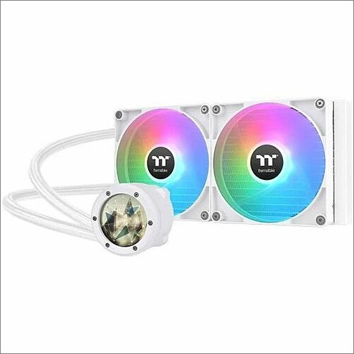 Thermaltake CL-W406-PL14SW-A Processor/Case Fans Thermaltake Th280 V2 Ultra Argb Sync All-in-one Liquid Cooler - Snow Edition - 5.51" Maximum Fan Dia Clw406pl14swa 841163090398