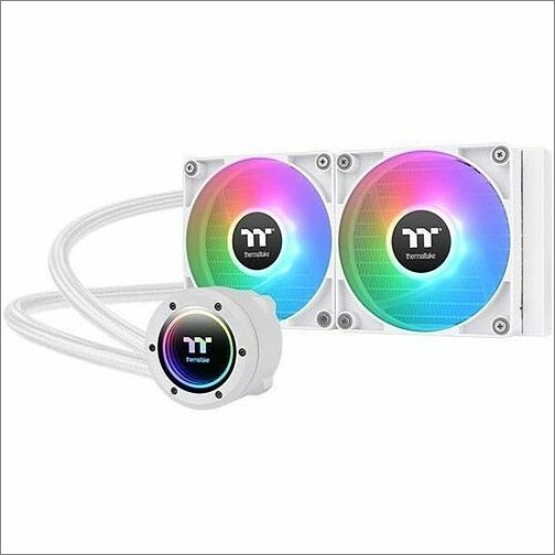 Thermaltake CL-W364-PL12SW-A Processor/Case Fans Thermaltake Th240 V2 Argb Sync All-in-one Liquid Cooler - Snow Edition - 4.72" Maximum Fan Diameter  Clw364pl12swa 841163089248