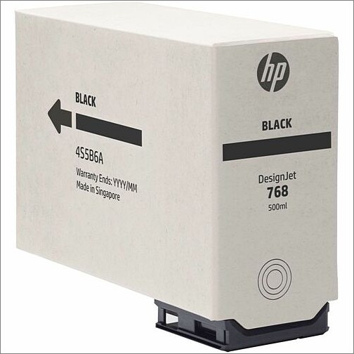 Hp 4S5B6A Toners & Ink Cartridges Hp 768 Original Inkjet Ink Cartridge - Black Pack - 500 Ml (4s5b6a) 196188231999