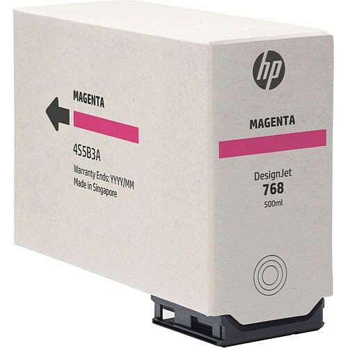 Hp 4S5B3A Toners & Ink Cartridges Hp 768 Original Inkjet Ink Cartridge - Magenta Pack - 500 Ml (4s5b3a) 196188231937