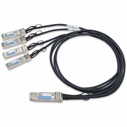 C2g CAB-Q-4S-100G-5M-A Cables Approved Networks 100gbase Qsfp28 Passive Dac Cable (qsfp28+ To 4 X Sfp28) Breakout - 16.40 Ft Twina Cabq4s100g5ma 