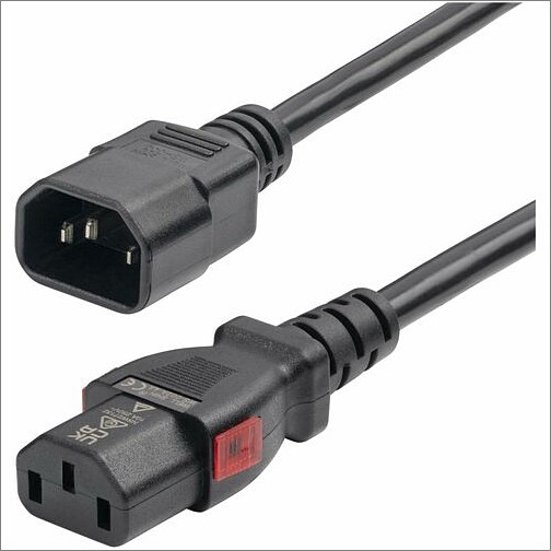 Startech 87L3-8400-POWER-CORD Power Cords Startech.com 4ft (1.2m) Power Extension Cord, Iec 60320 C14 To Locking C13, Pdu Power Cord, 10a 250v 87l38400powercord 065030901505